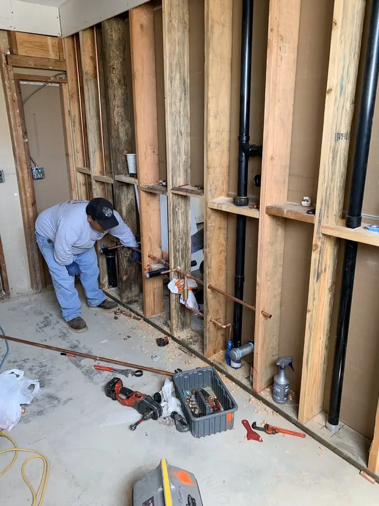 Commercial rough-in plumbing for Gas Line Repair in Mooreville